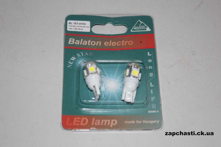Лампа LED W5W BALATON BL 103 1шт