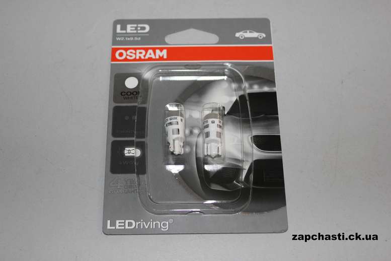 Лампа W5W OSRAM LEDriving Standart 12V 1W 6000K 2шт