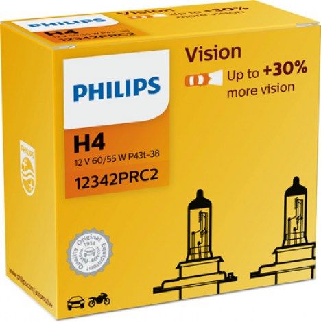 Лампа H4 Philips Premium +30% (2 шт.)