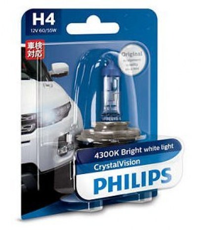 Лампа H4 PHILIPS Cristal Vision