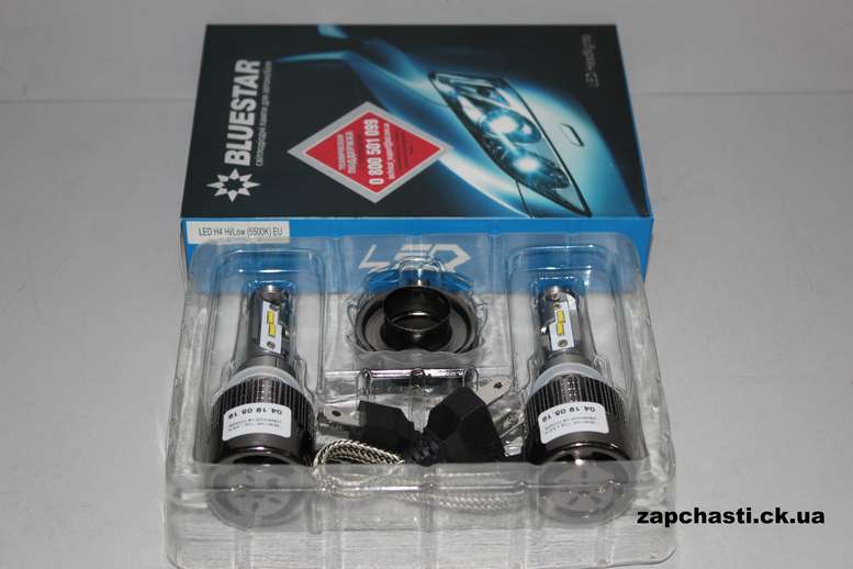 Лампа H4 Hi/Low LED cветодиодная BLUESTAR 5500K (2шт)