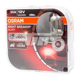 Лампа H4 OSRAM NIGHT BREAKER SILVER +100% (2шт.)