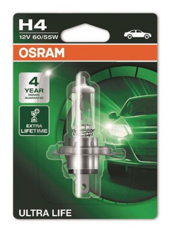 Лампа H4 OSRAM Ultra Life блистер