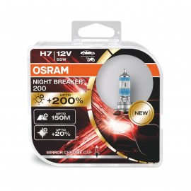 Лампа H7 Автолампа Osram Night Breaker 200 (2шт)