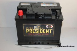 Аккумулятор PRESIDENT 60Ah 520A (обслуживаемый)