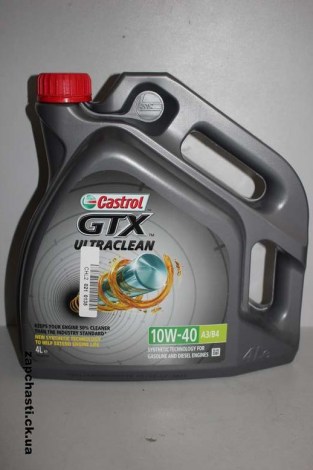 Масло Castrol GTX UltraClean 10w-40 4л