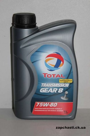 Масло трансмиссионное TOTAL GEAR 8 75w80 1л