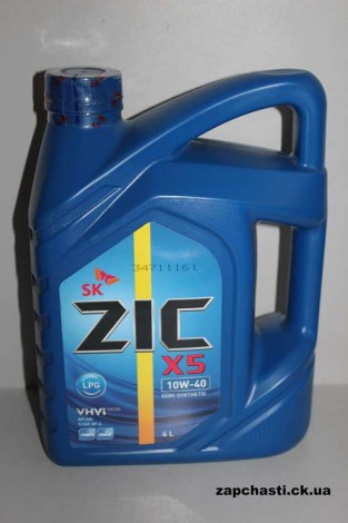 Масло ZIC X5 LPG 10W-40 4л