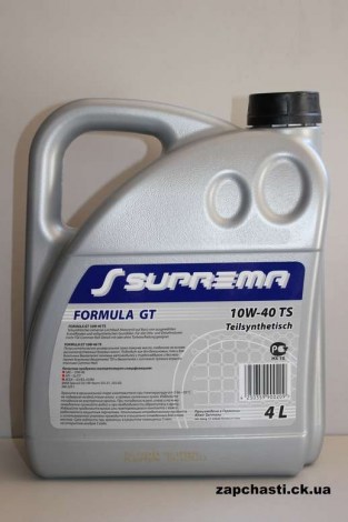 Масло SUPREMA FORMULA GT 10w-40 TS SL/CF 4л