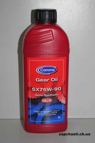 Масло трансмиссионное Comma SX75W-90 GL5 1л