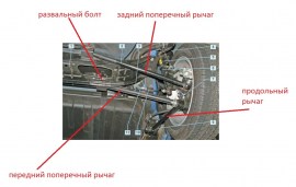 Сайлентблок поперечной тяги внутренний Лачетти CTR