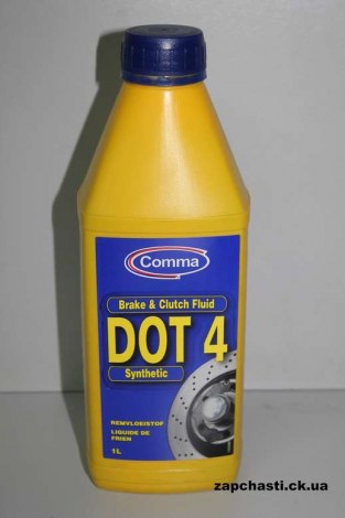 Тормозная жидкость COMMA DOT 4 1л